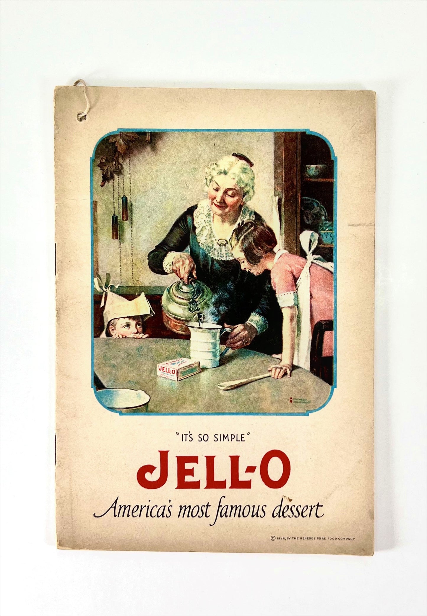 Jello-O Cookbook, 1922, with Jell-O Ice Cream Powder Pamphlet