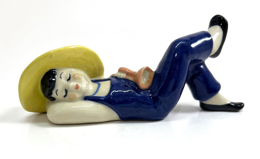 Ceramic Arts Studio Figurine, Garden Girl in Overalls, 1940-1956