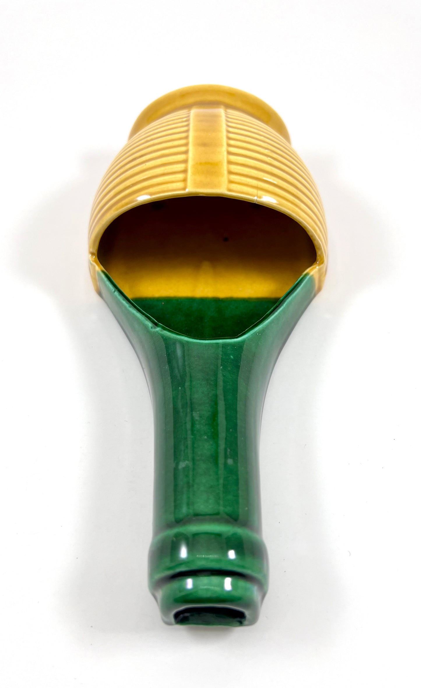 Italian Wine Bottle Ceramic Wall Pocket, 1950s