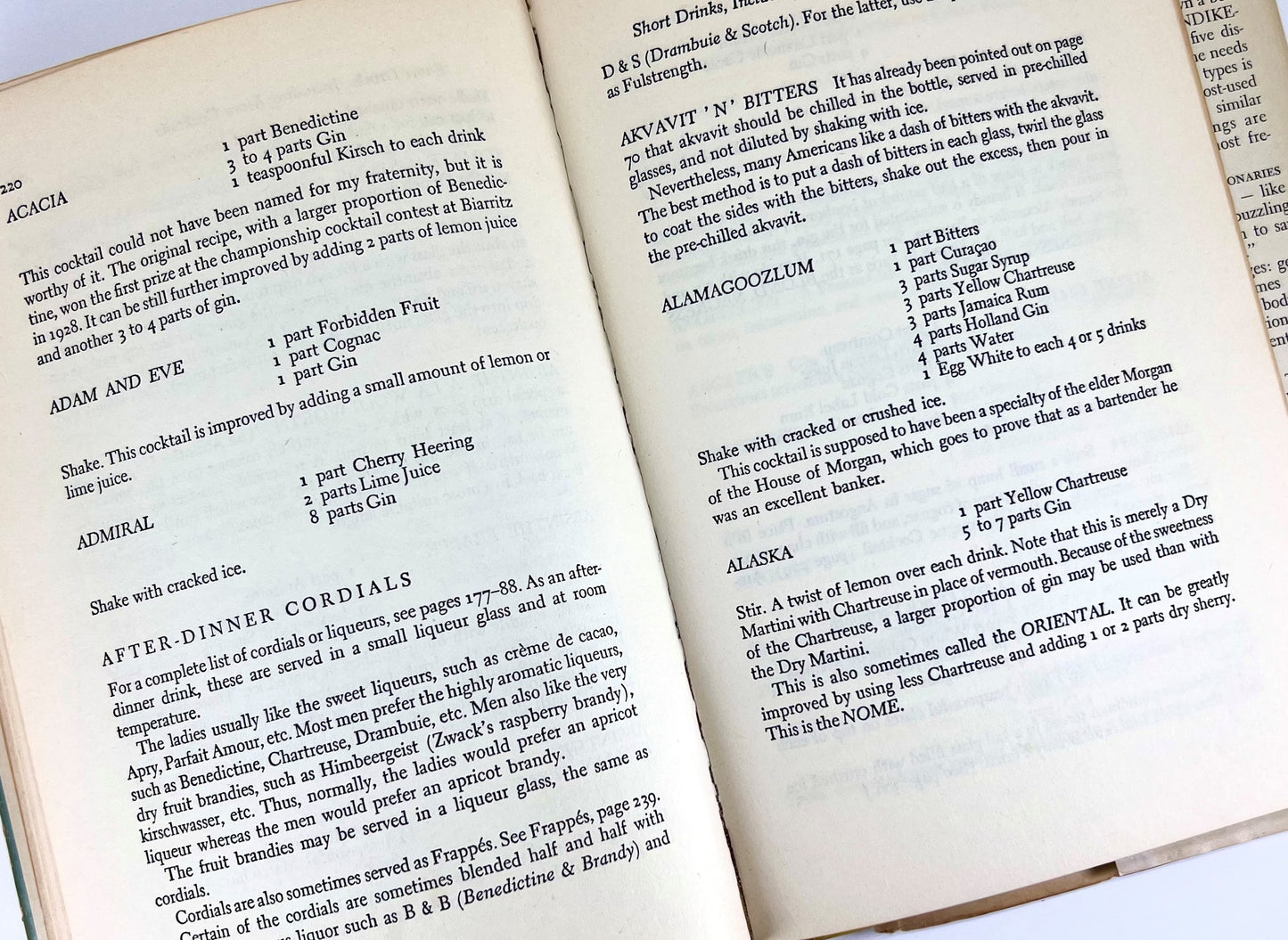 The Fine Art of Mixing Drinks by David A. Embury, 1958 edition