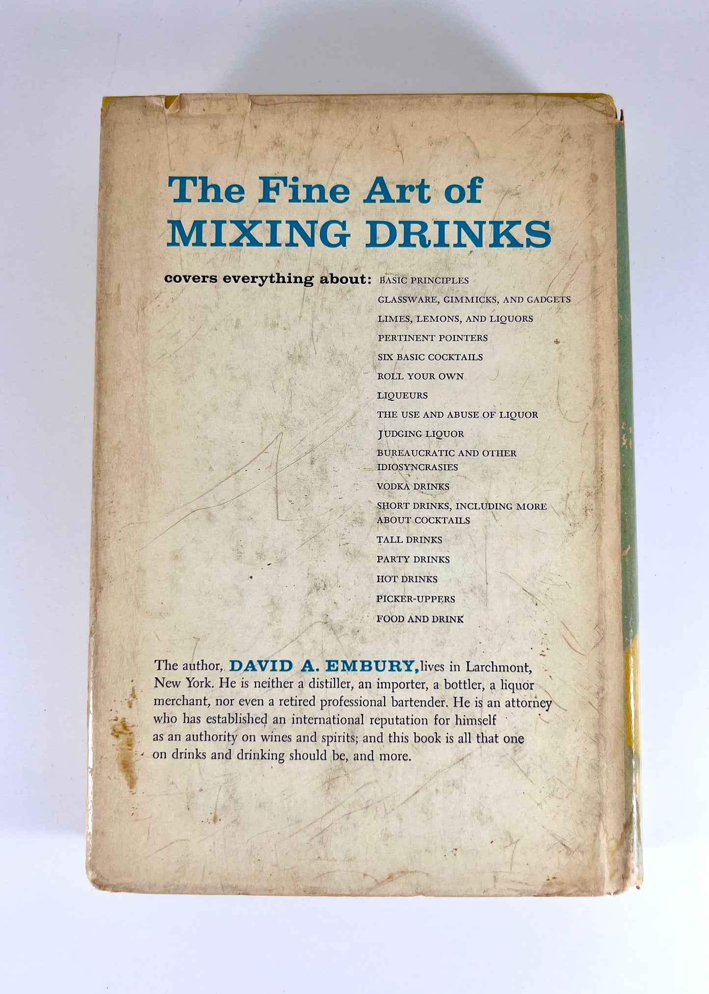 The Fine Art of Mixing Drinks by David A. Embury, 1958 edition