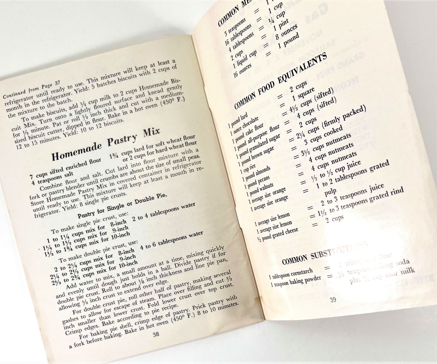 Fantasy of Foods Cook Book from WEEU Radio, UGI Gas, and The National Live Stock and Meat Board, 1960