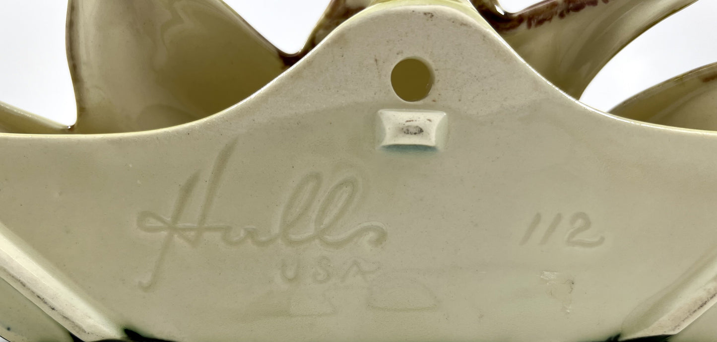 Hull Mid-century Wall Pocket with Gorgeous Glaze, 1950s