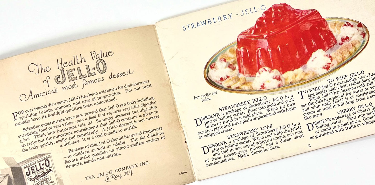 Jell-O Cookbook, George Washington Cover, 1926