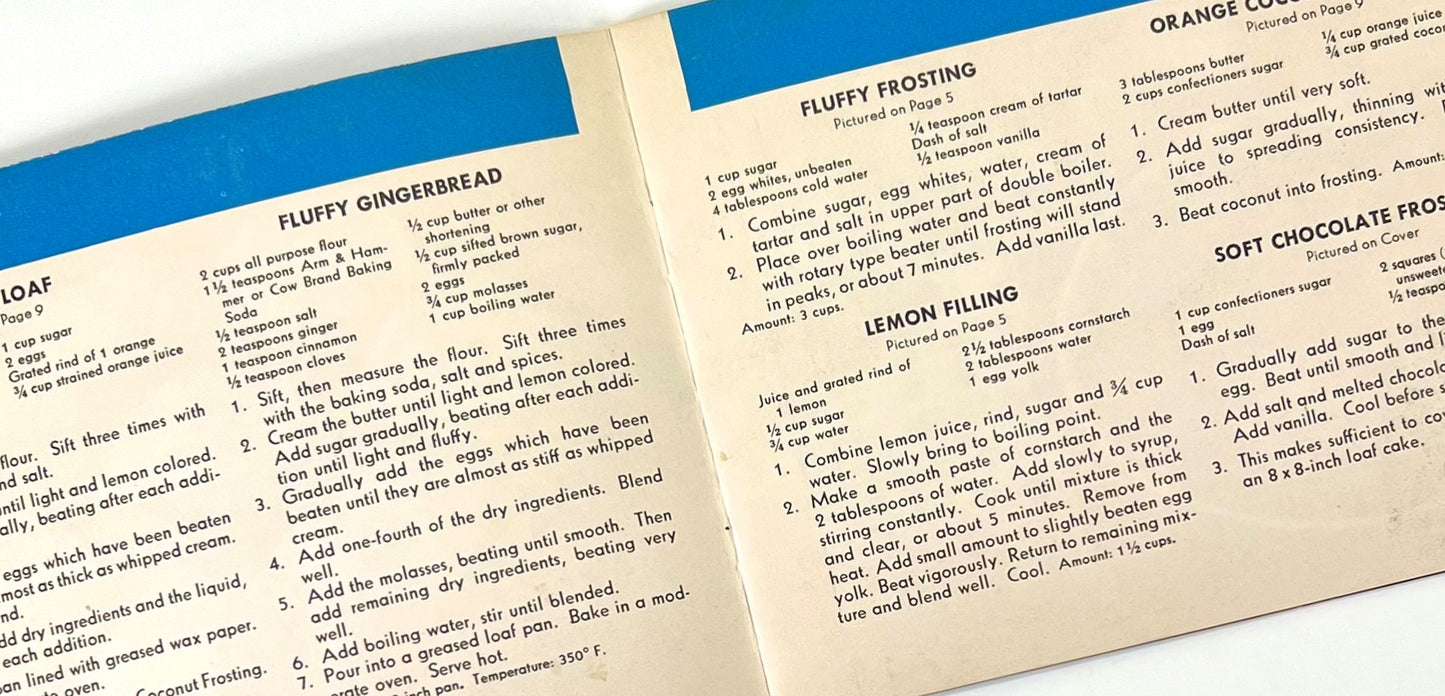 Good Things to Eat Advertising Cookbooklet from Arm & Hammer Baking Soda, 1937