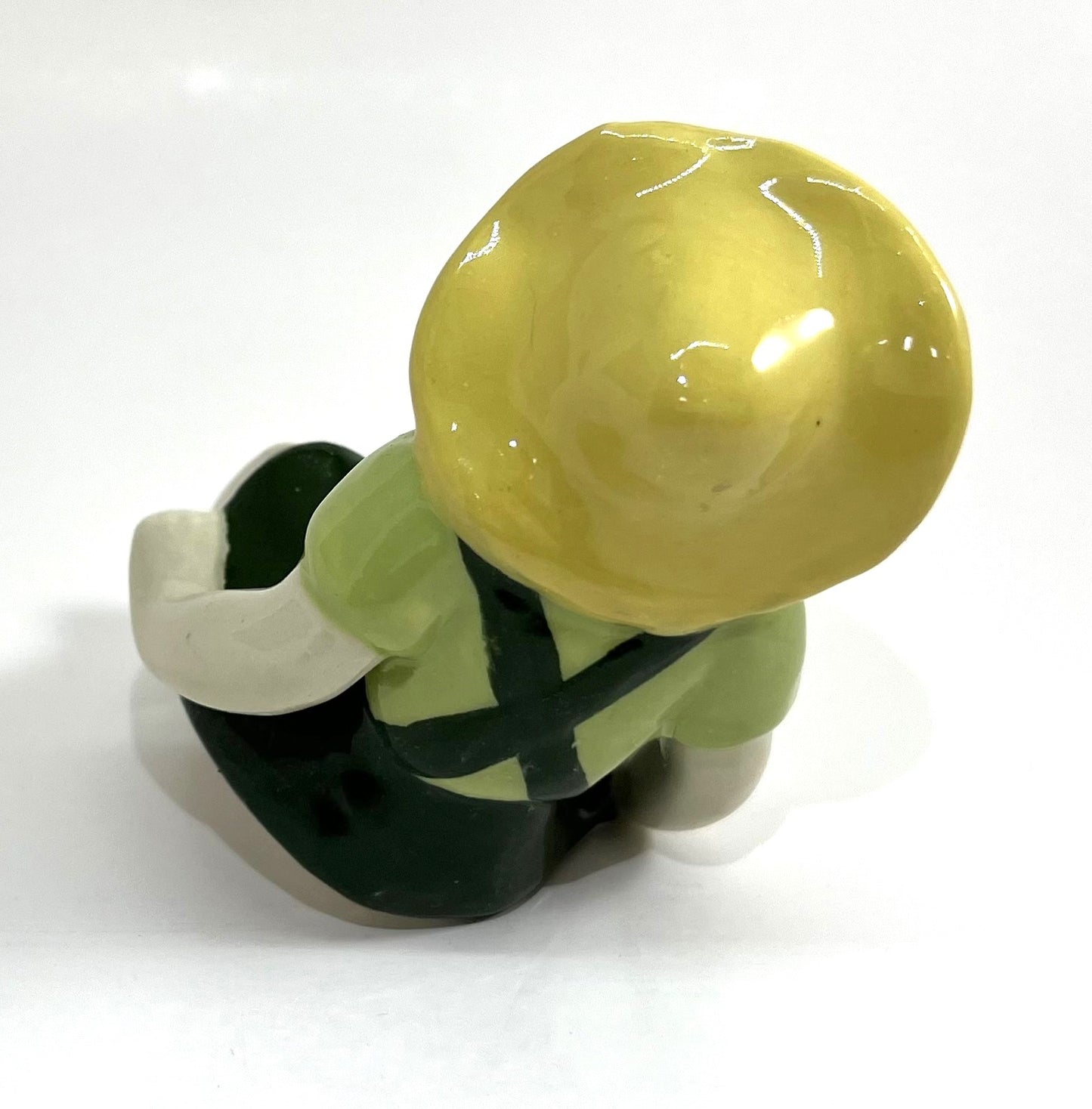Ceramic Arts Studio Figurine, Garden Girl in Green Dress Shelf Sitter, 1940-1956