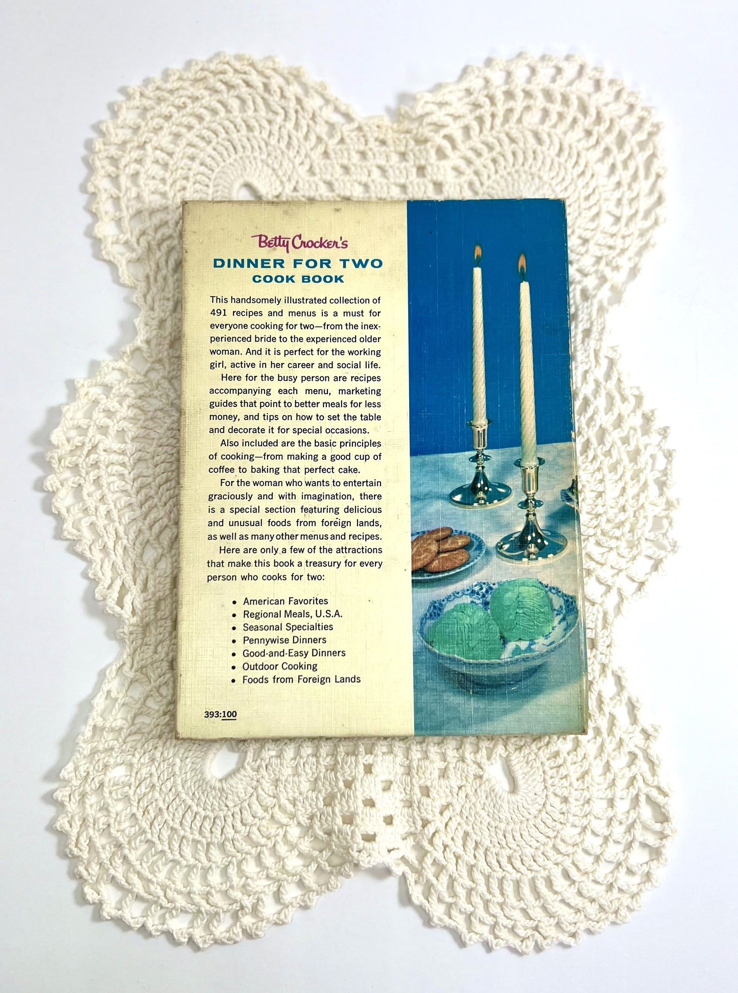 Betty Crocker's Dinner for Two Cook Book, First Ediition, First Printing, 1958