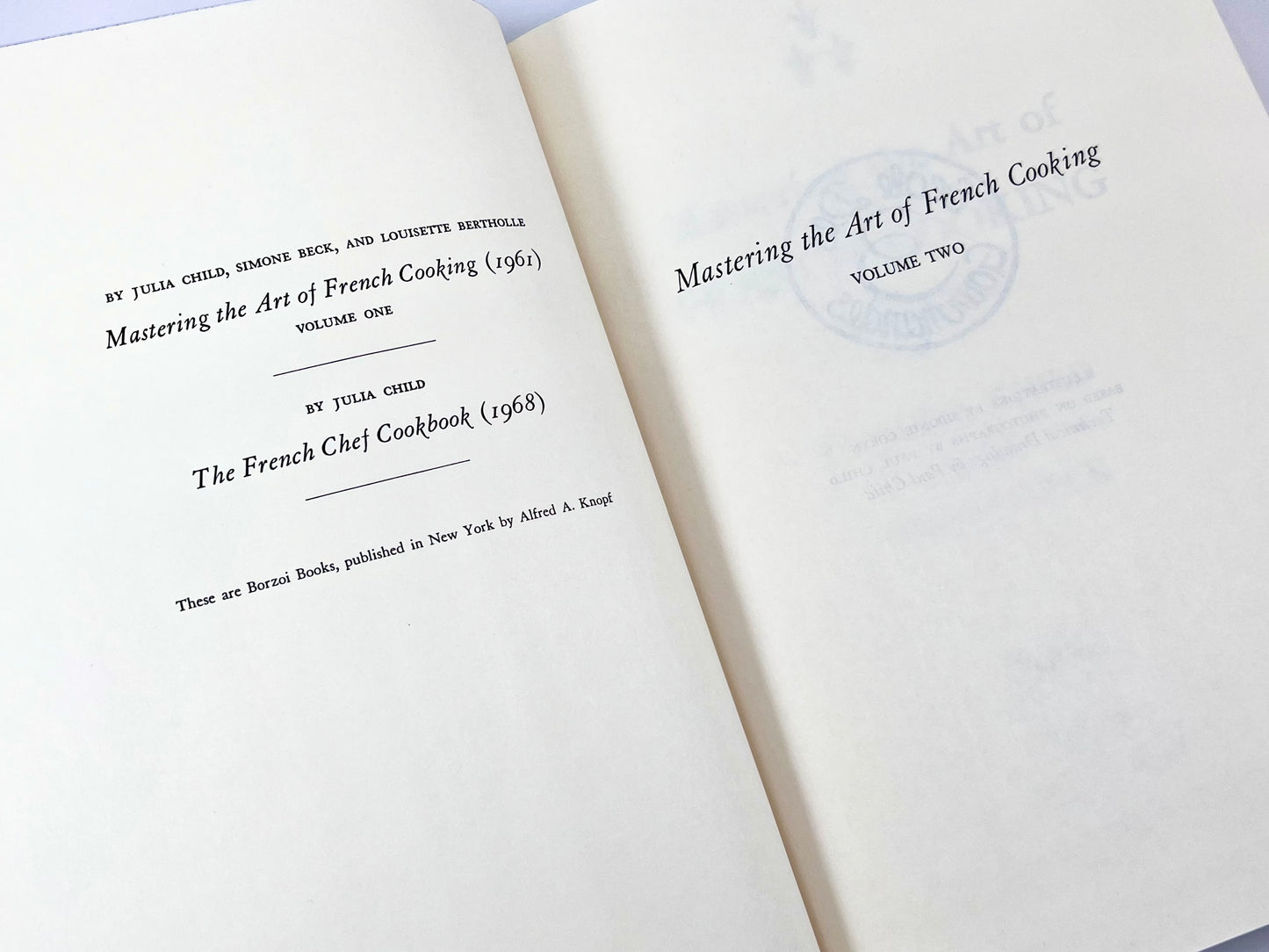 Mastering the Art of French Cooking, Volume 2, Julia Child, 1st Edition, 1970