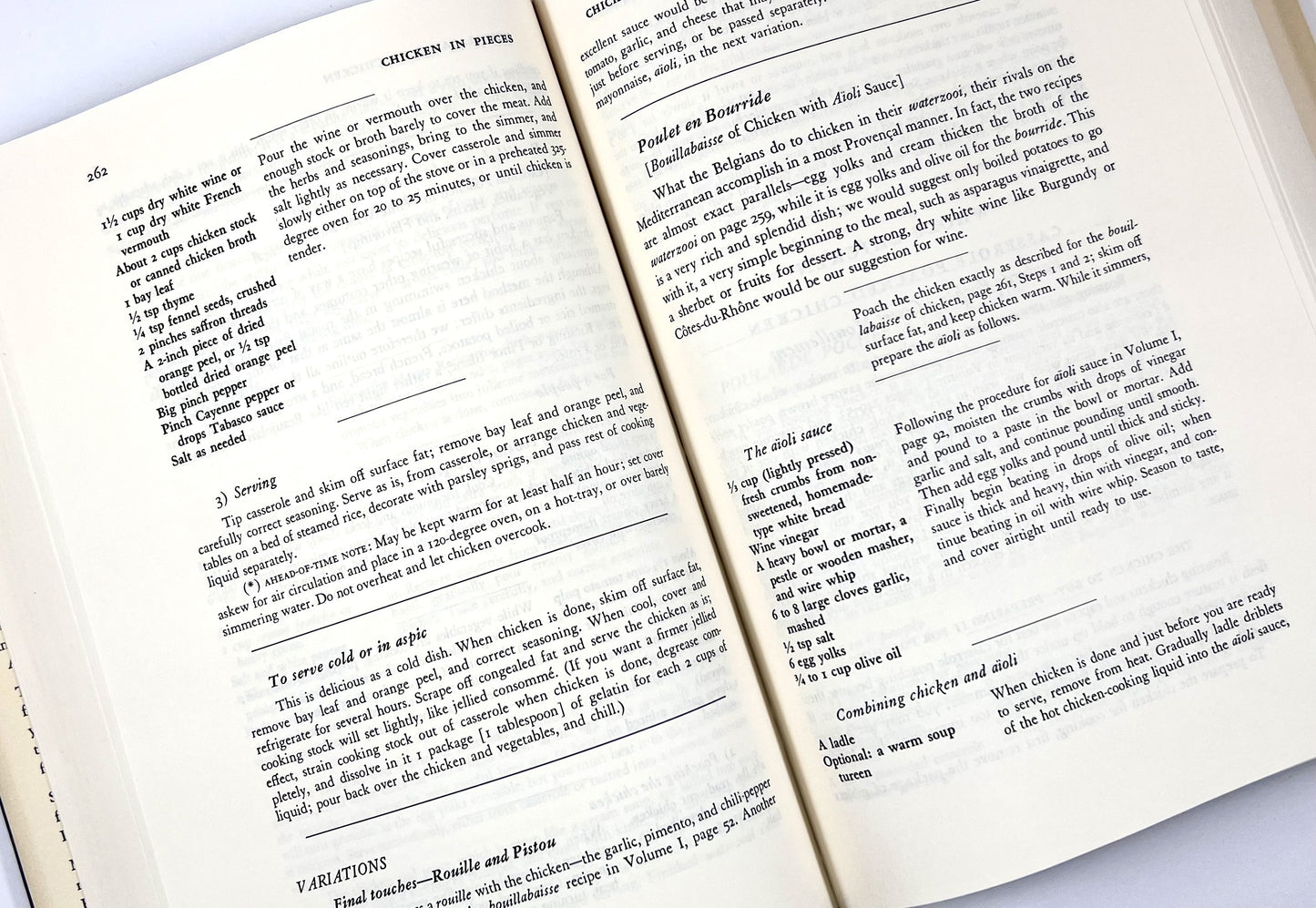 Mastering the Art of French Cooking, Volume 2, Julia Child, 1st Edition, 1970