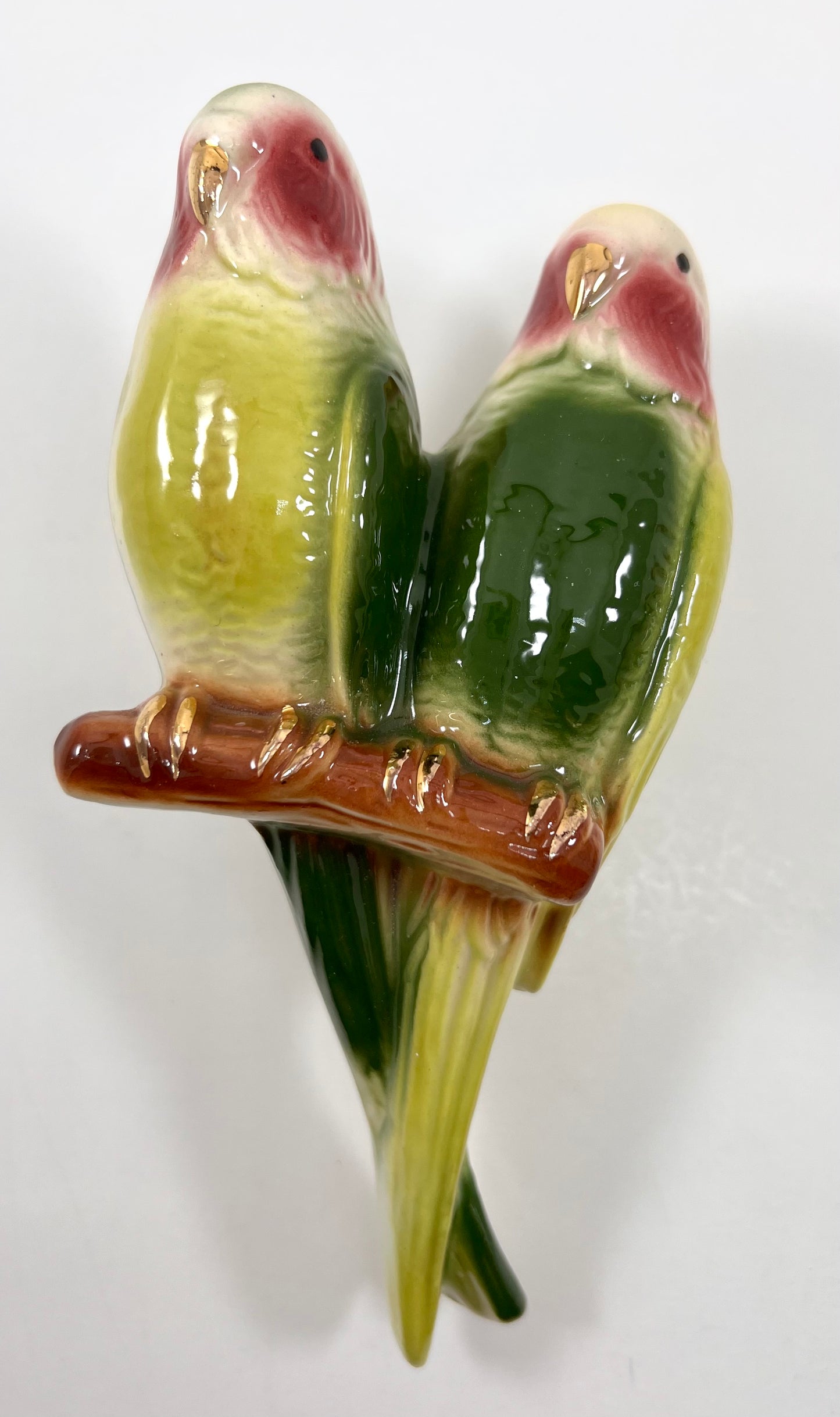 Parakeet Wall Pocket Pair, Royal Copley, Mid-century