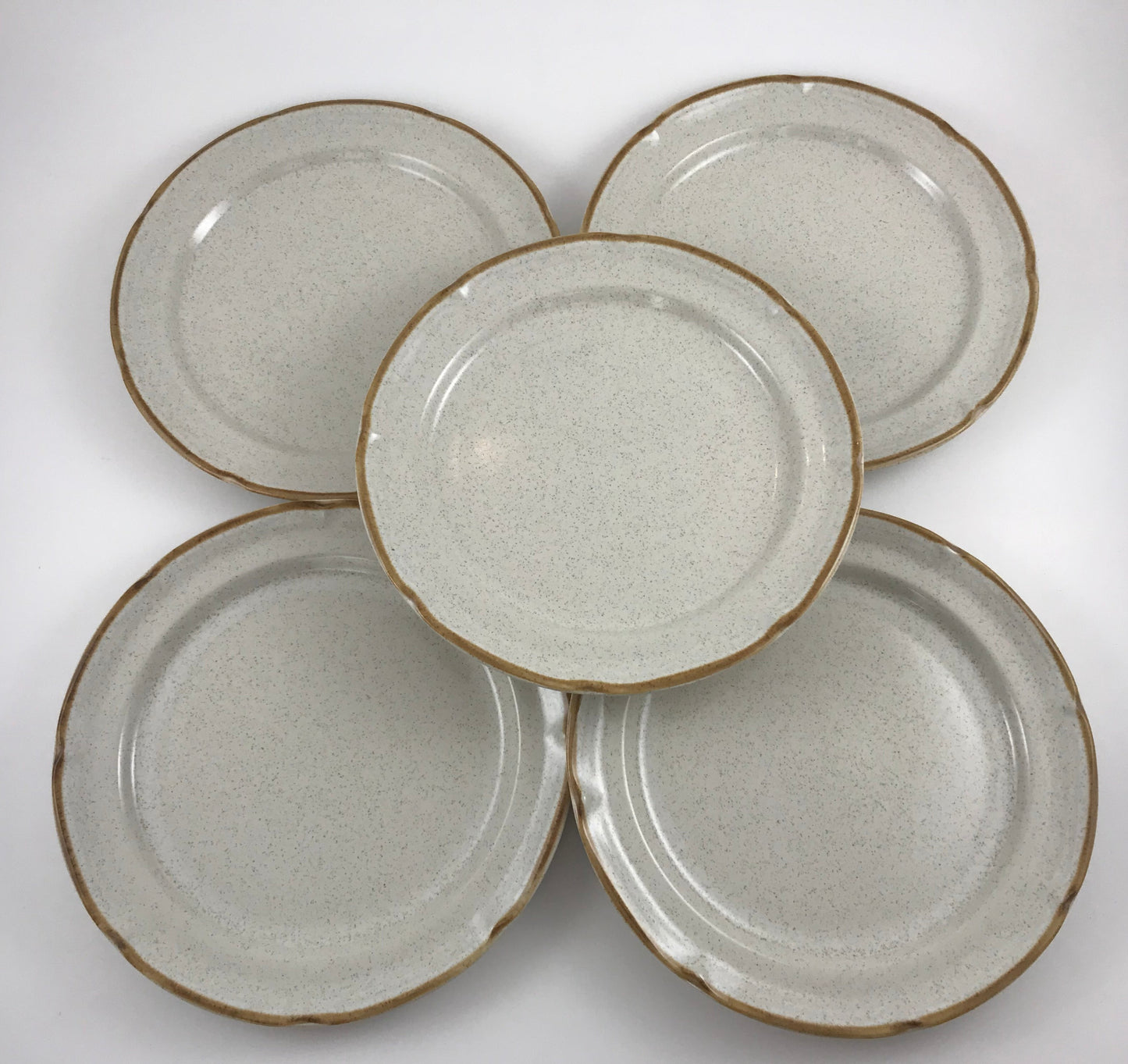 Hearthside Pottery, Summer Sun Baroque Pattern, Stoneware Dinner Plates