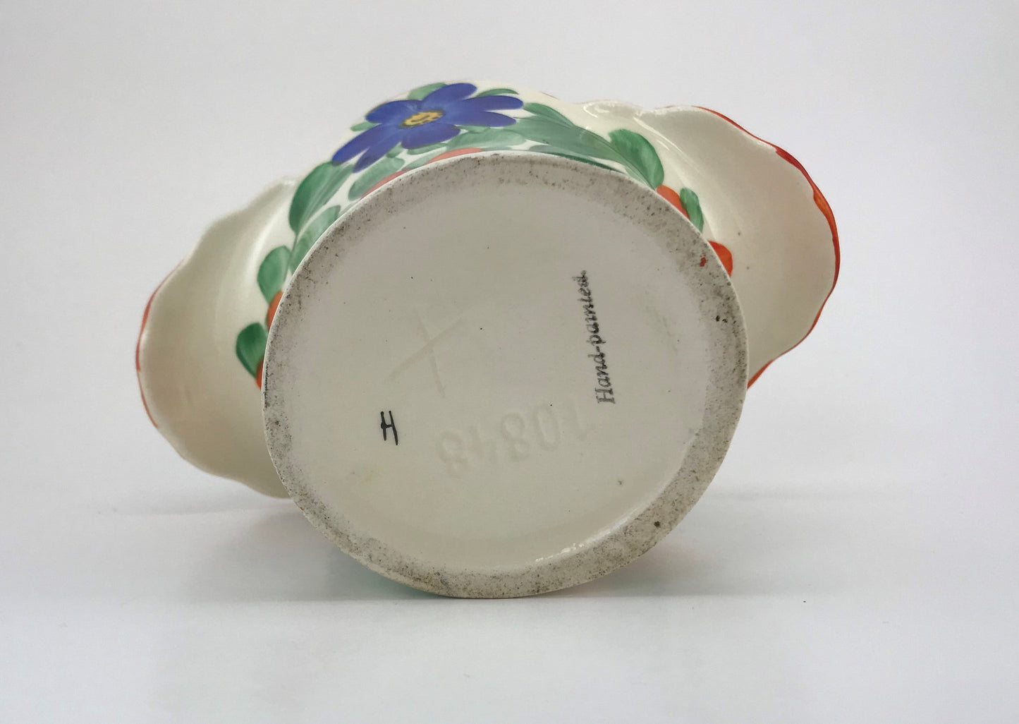 Vintage 1920s Czechoslovakian Hand-painted Vase