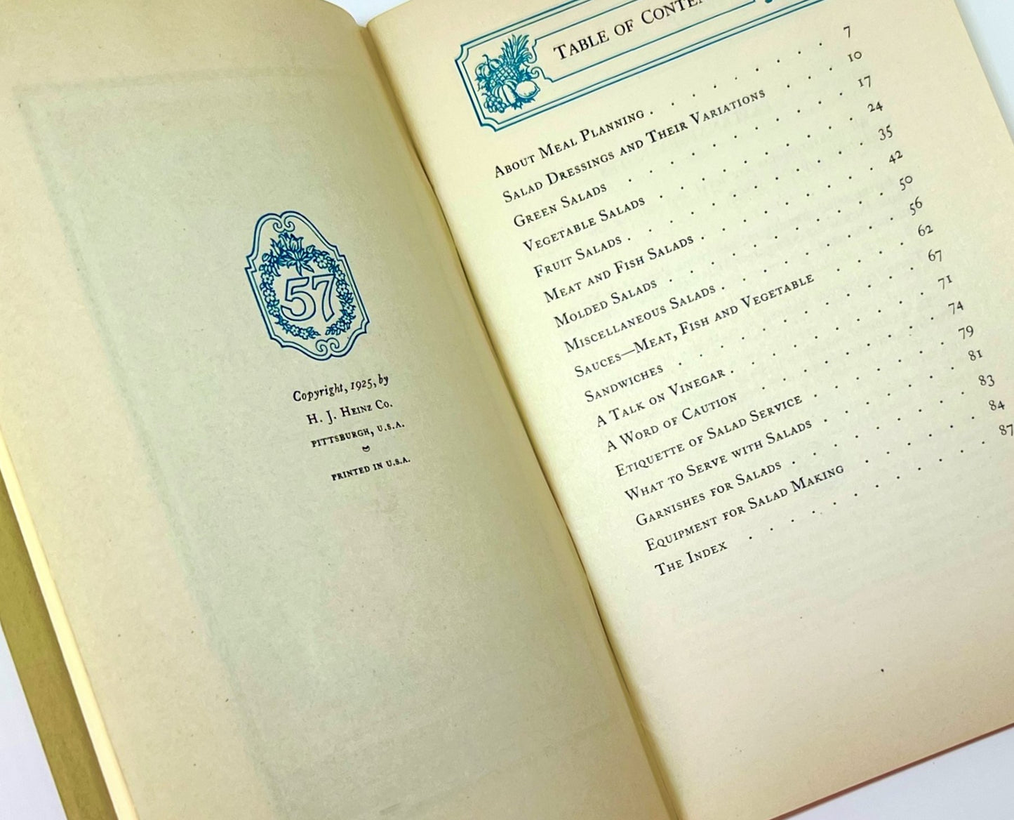 Heinz Book of Salads Cookbook, 1925