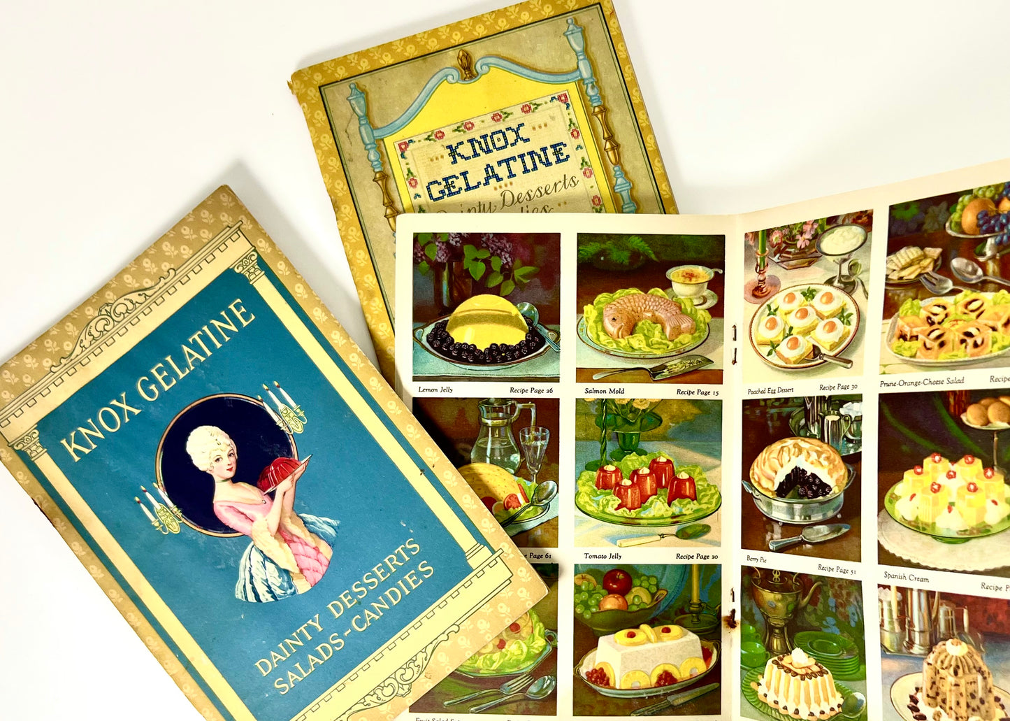 Knox Gelatine Cookbooklet Trio 1927/1929/1933
