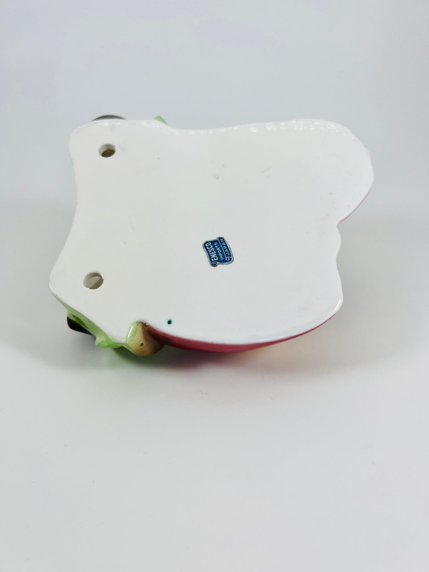 Enesco Mouse and Apples Wall Pocket Vase, 1950s