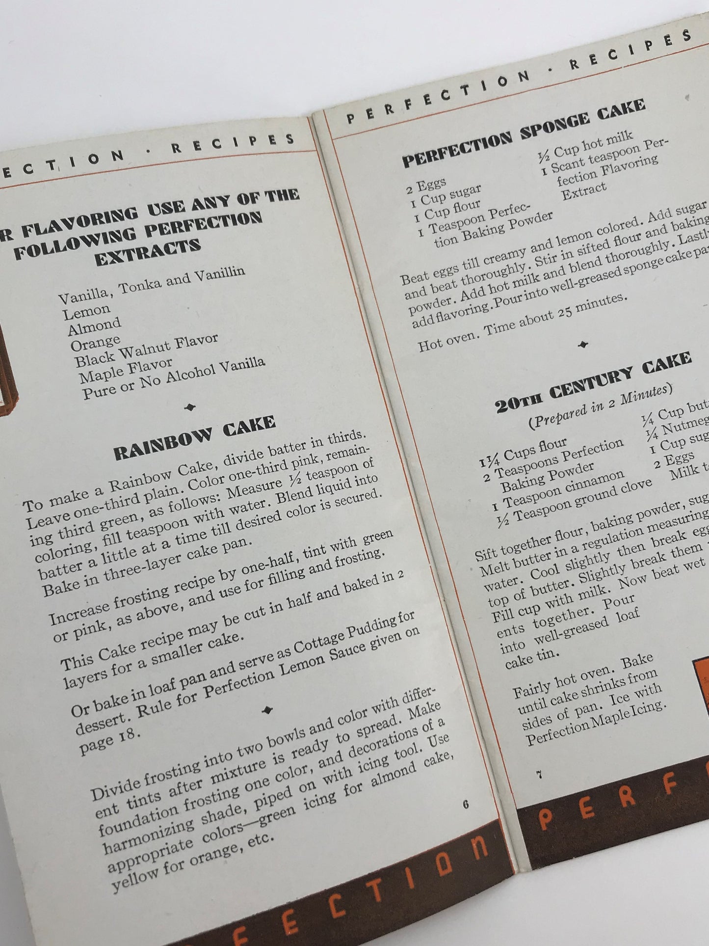 Perfection Cook Book, California Perfume Company Extracts, c. 1930