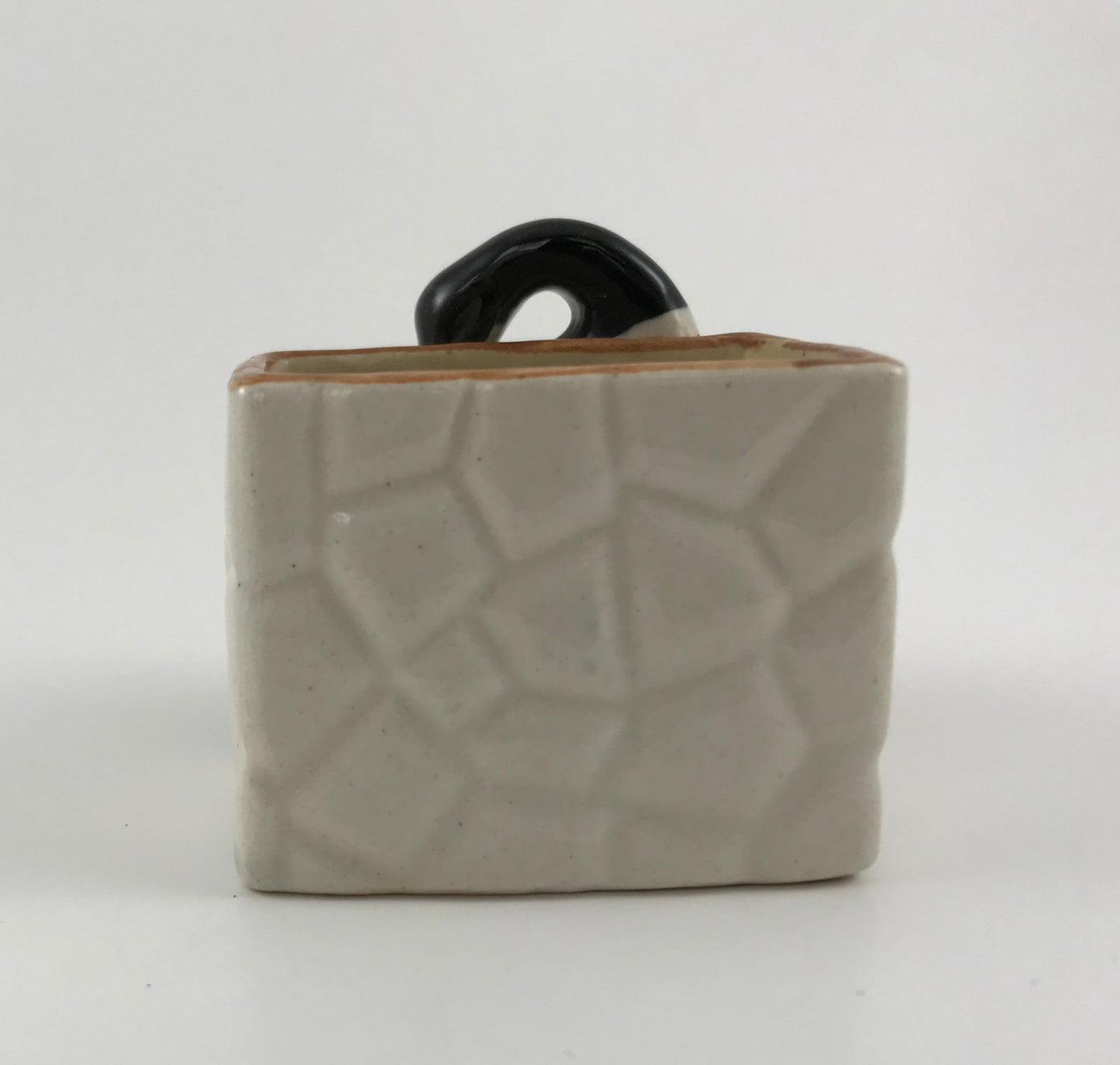 Occupied Japan Ceramic Duck Wall Pocket Planter 1940s