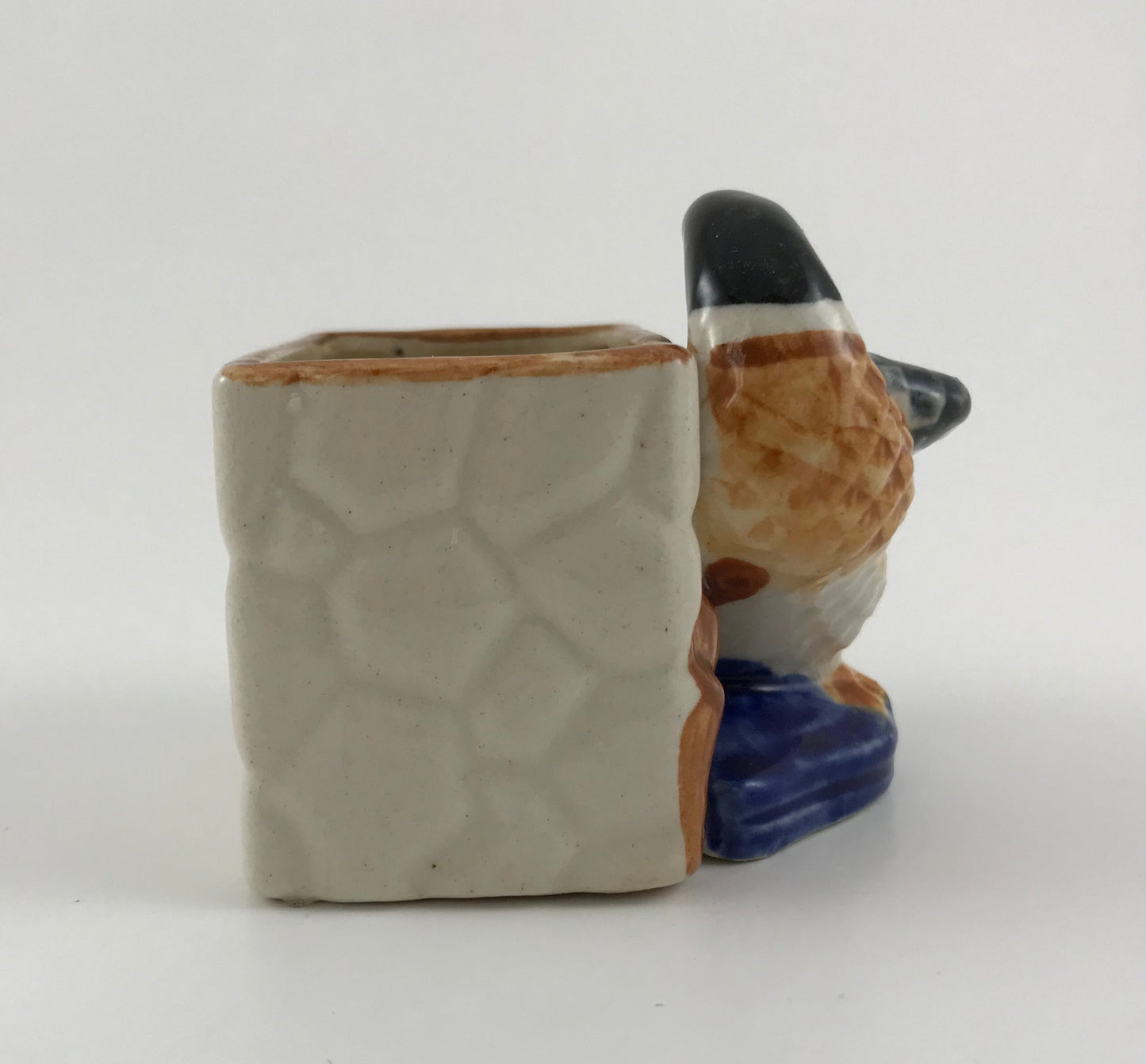 Occupied Japan Ceramic Duck Wall Pocket Planter 1940s