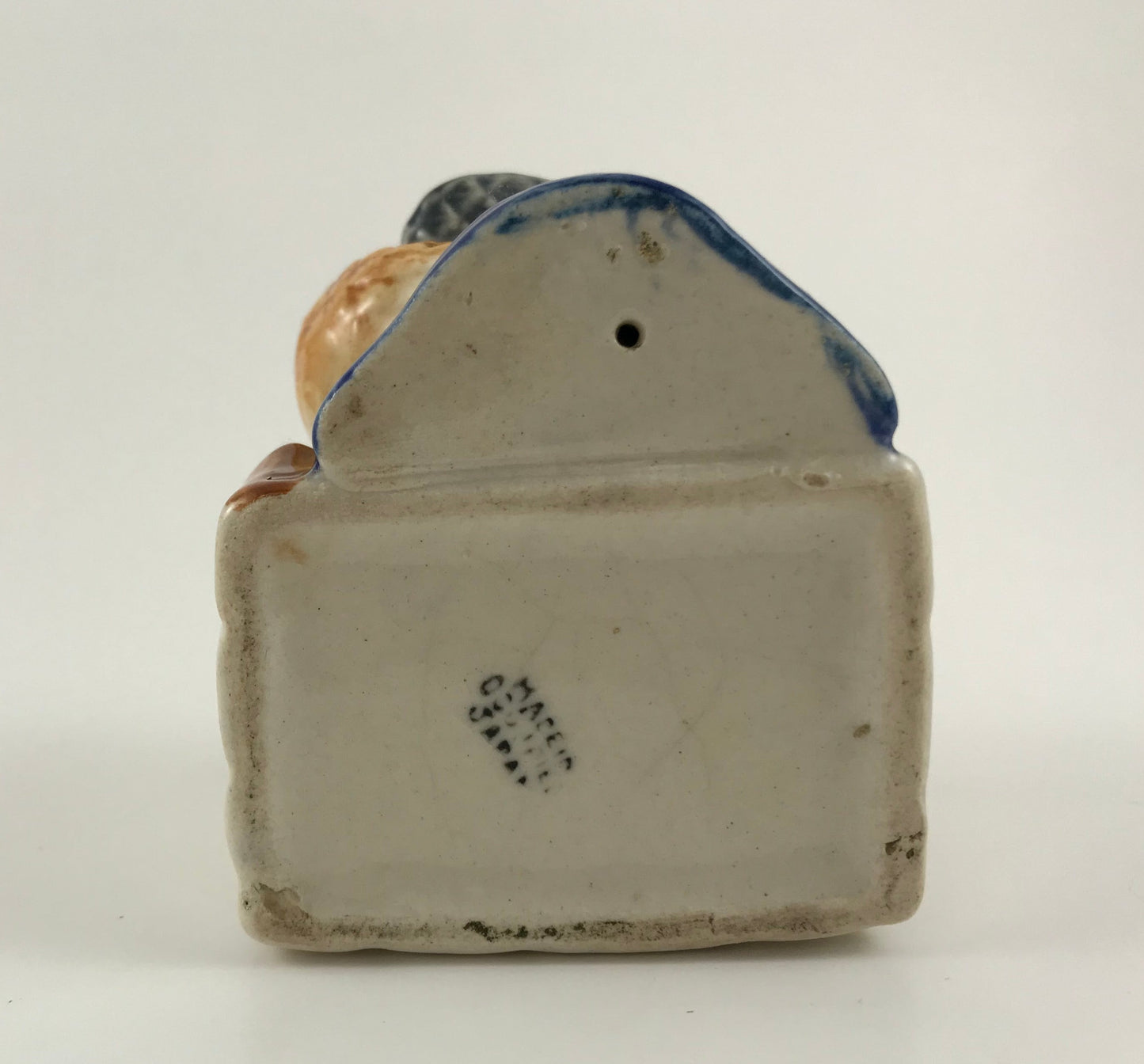 Occupied Japan Ceramic Duck Wall Pocket Planter 1940s