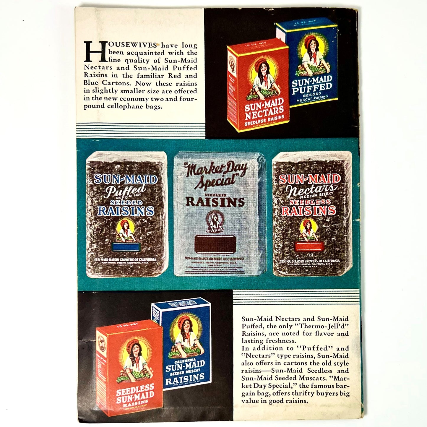Sun-Maid Raisins Recipe Booklet, 1932