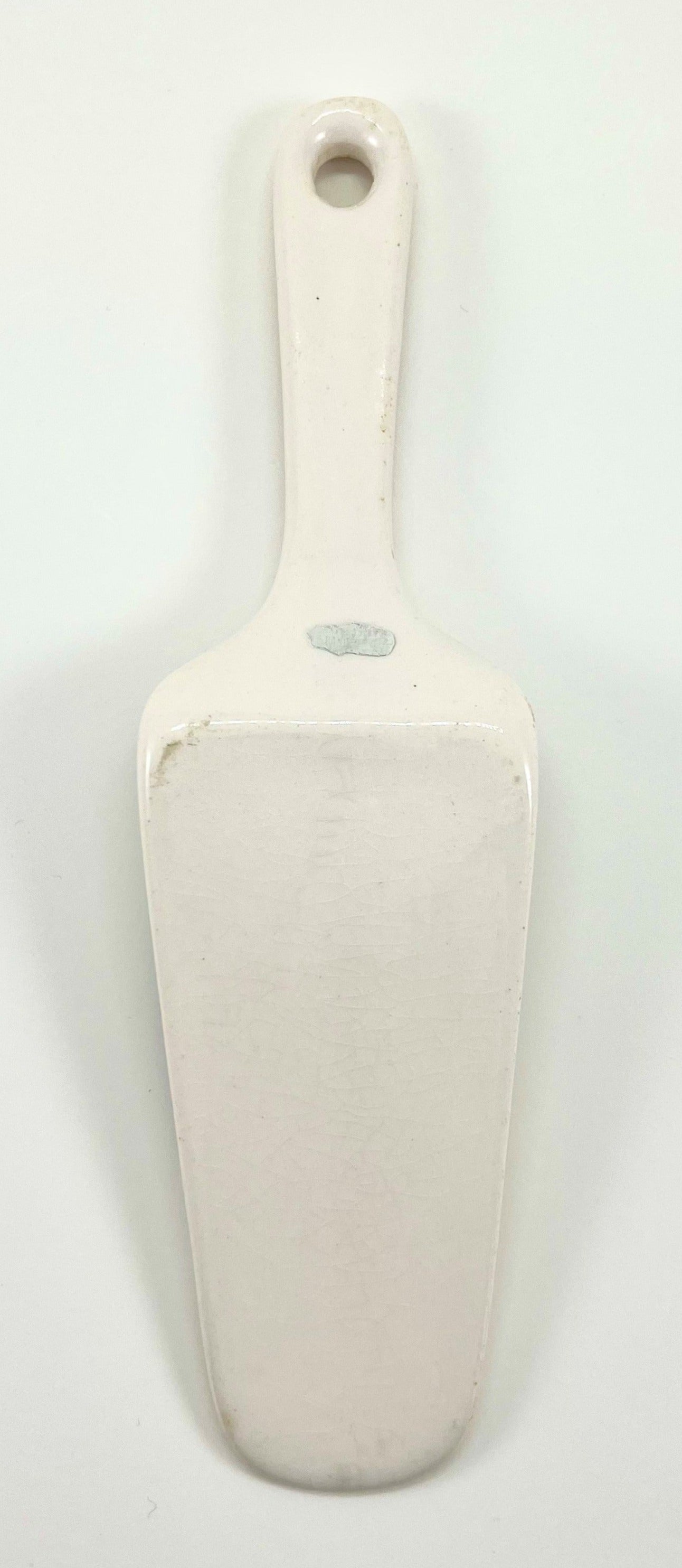 Pie/Cake Server, Mid-century Ceramic with Three Leaf Motif, 1950s