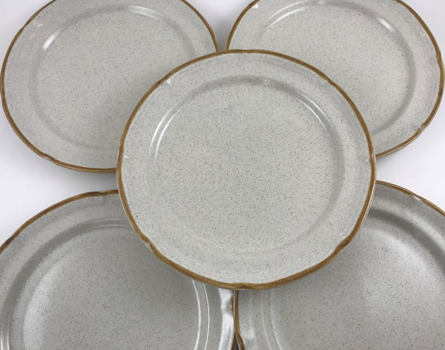 Hearthside Pottery, Summer Sun Baroque Pattern, Stoneware Dinner Plates