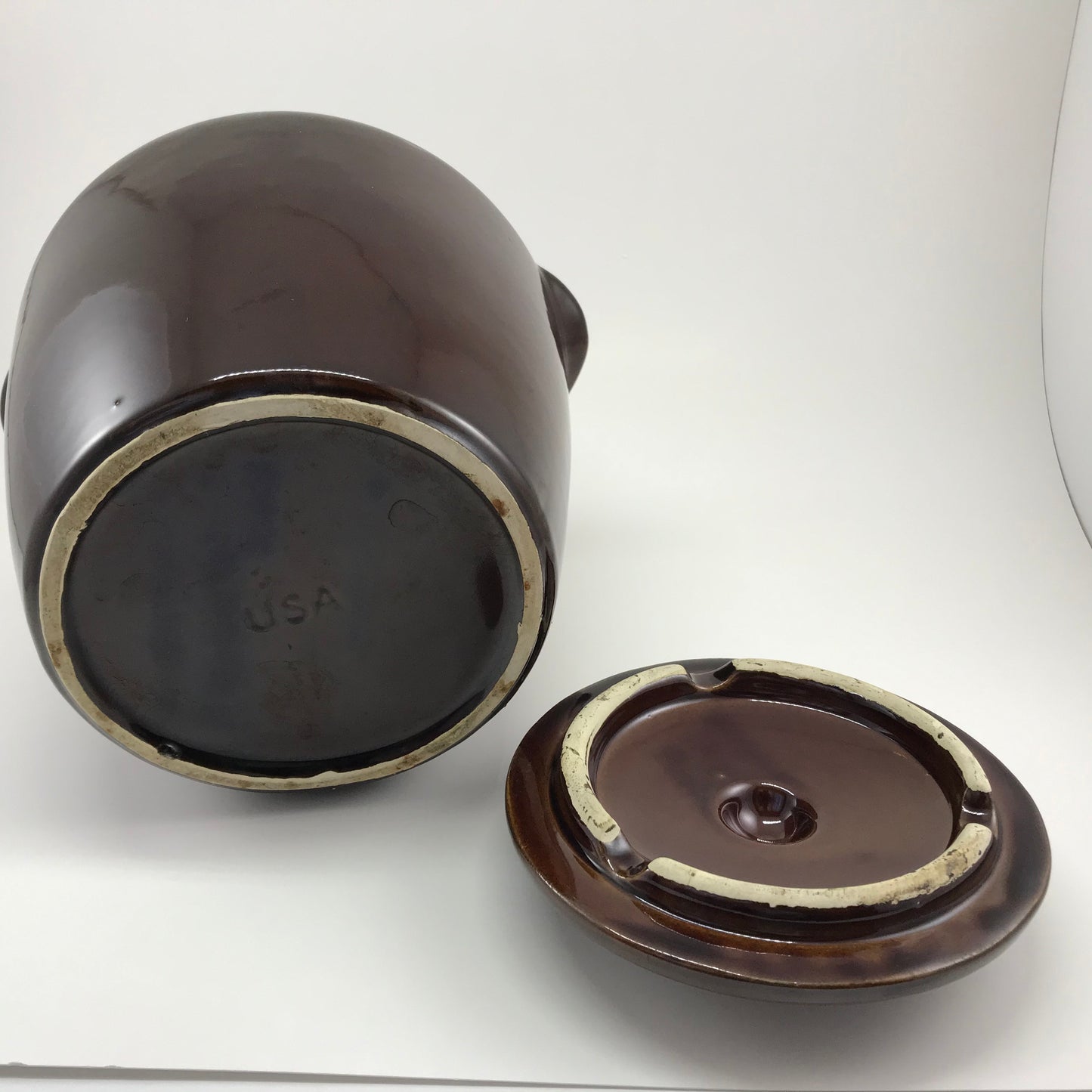 McCoy Brown Drip Glaze Cookie Jar, c. 1968