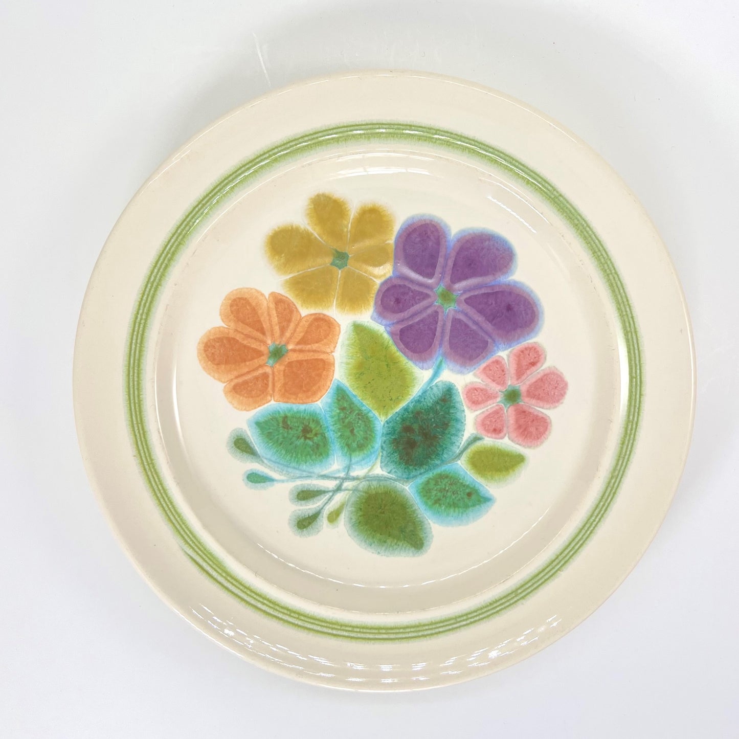 Franciscan Floral Earthenware Dinner Set of 4 Place Settings, 1970s