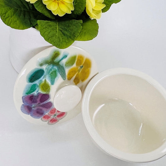 Franciscan Floral Earthenware Serving Bowl with Lid, 1970s