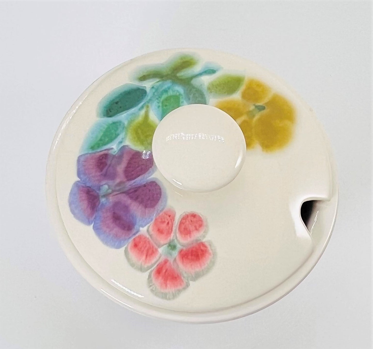 Franciscan Floral Earthenware Serving Bowl with Lid, 1970s