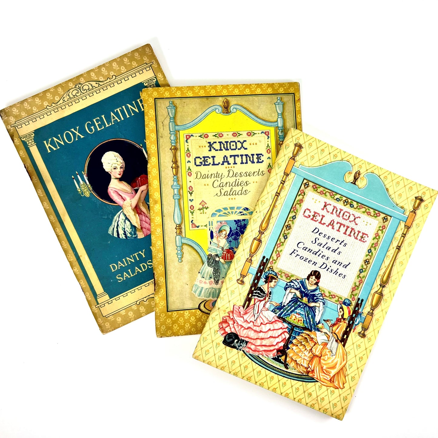 Knox Gelatine Cookbooklet Trio 1927/1929/1933