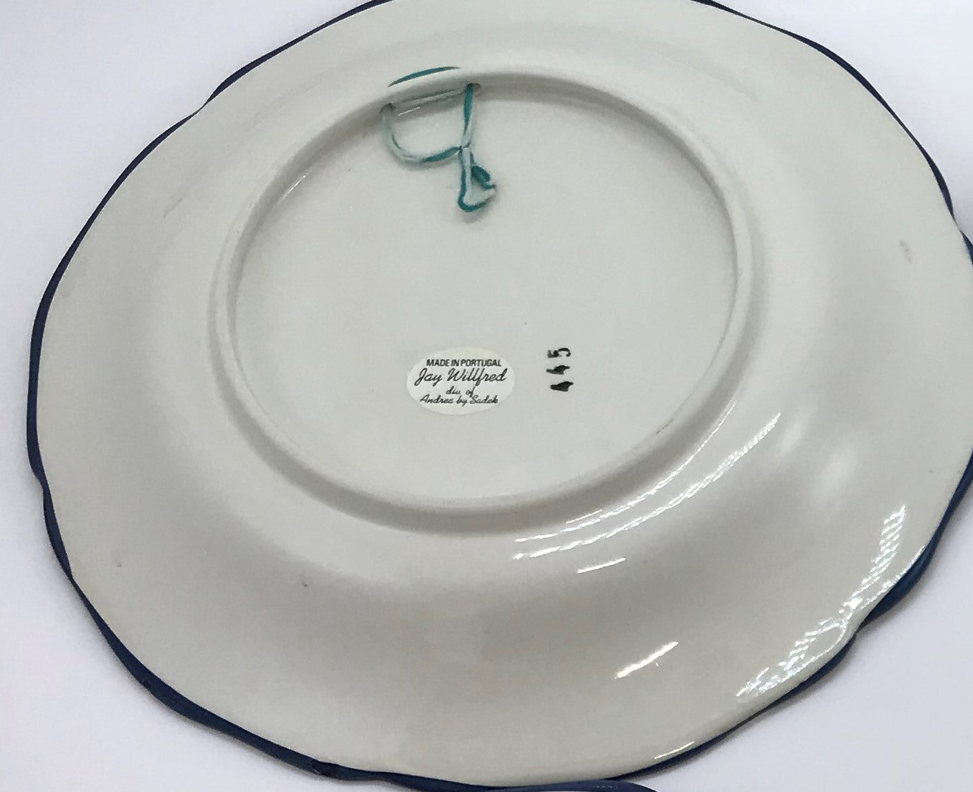 Portuguese Peasant Art Plates with Floral Detailing - Set of Four