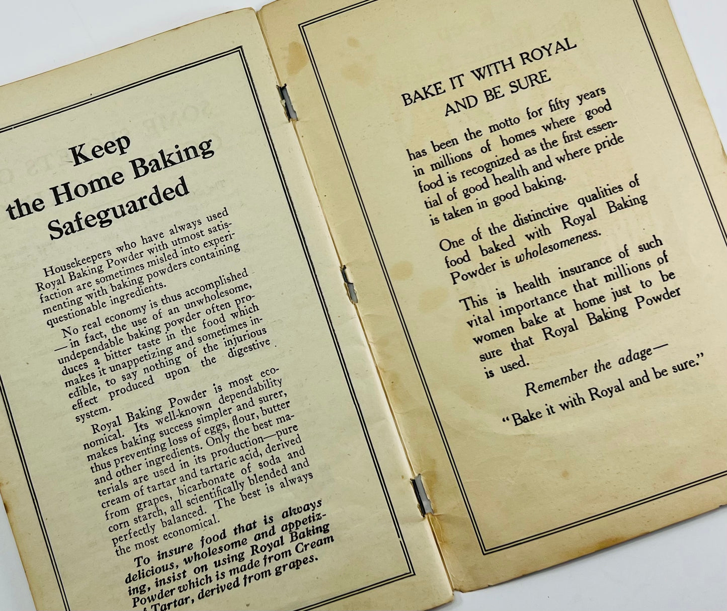 New Royal Cook Book, Royal Baking Powder Co., 1920