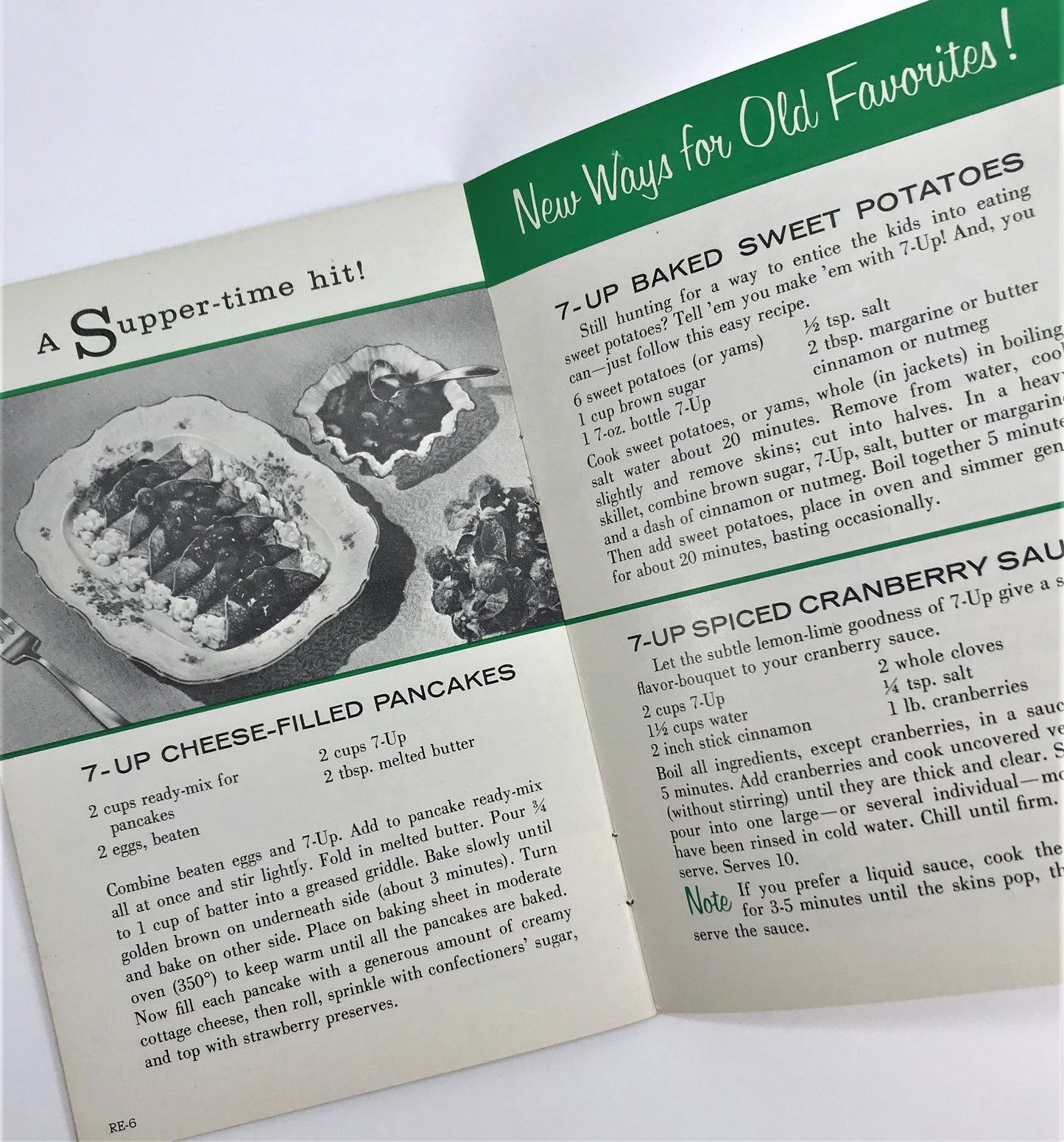 Seven-up Recipe Cookbooklet, Cooking with Seven-Up!, 1957