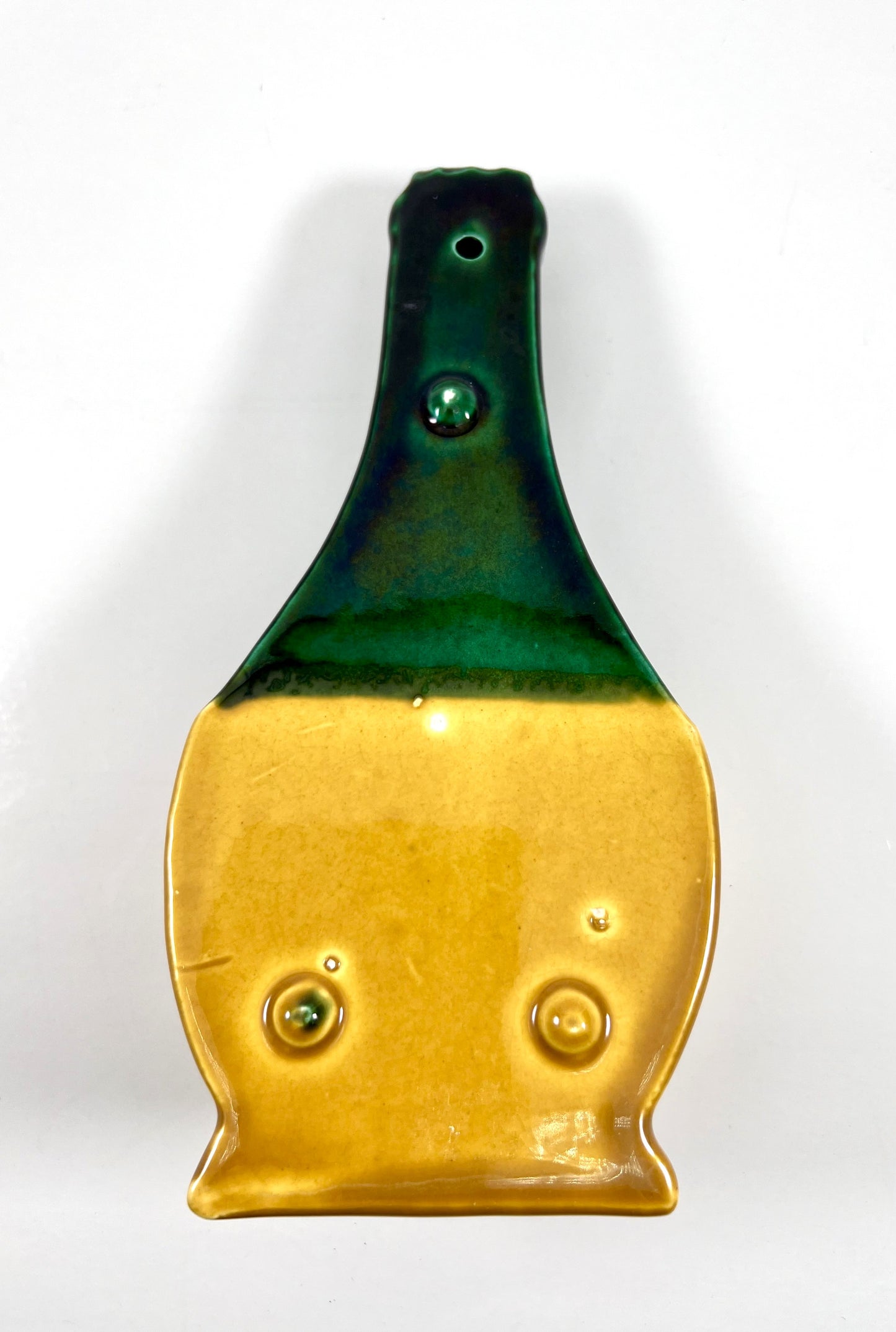 Italian Wine Bottle Ceramic Wall Pocket, 1950s