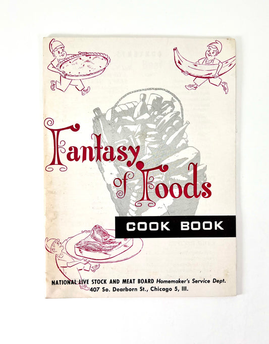 Fantasy of Foods Cook Book from WEEU Radio, UGI Gas, and The National Live Stock and Meat Board, 1960