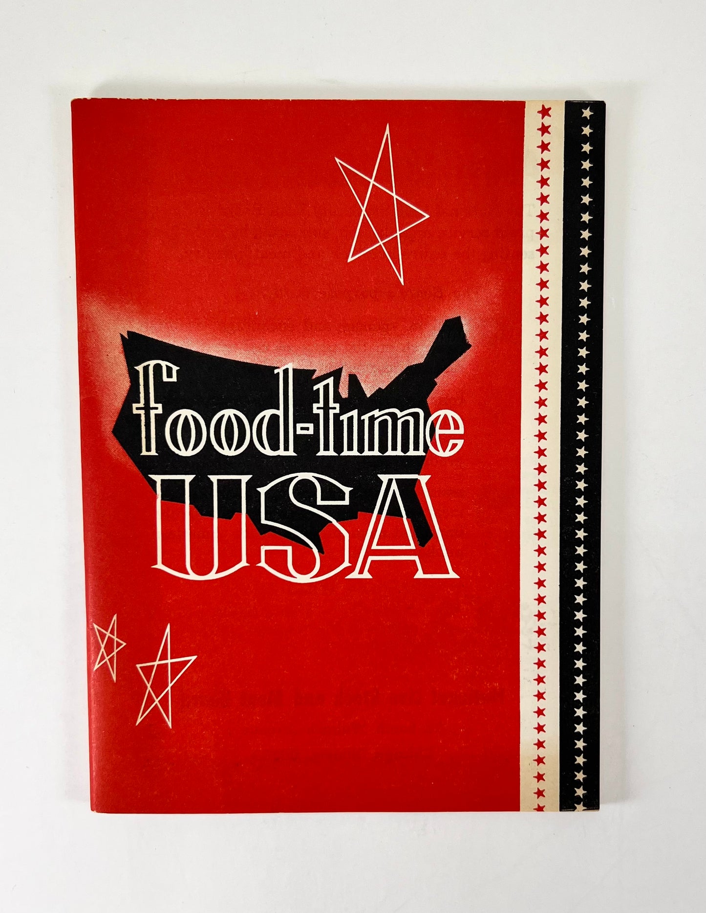 Food-time USA Cookbook from The National Live Stock and Meat Board and WEEU Radio, 1959