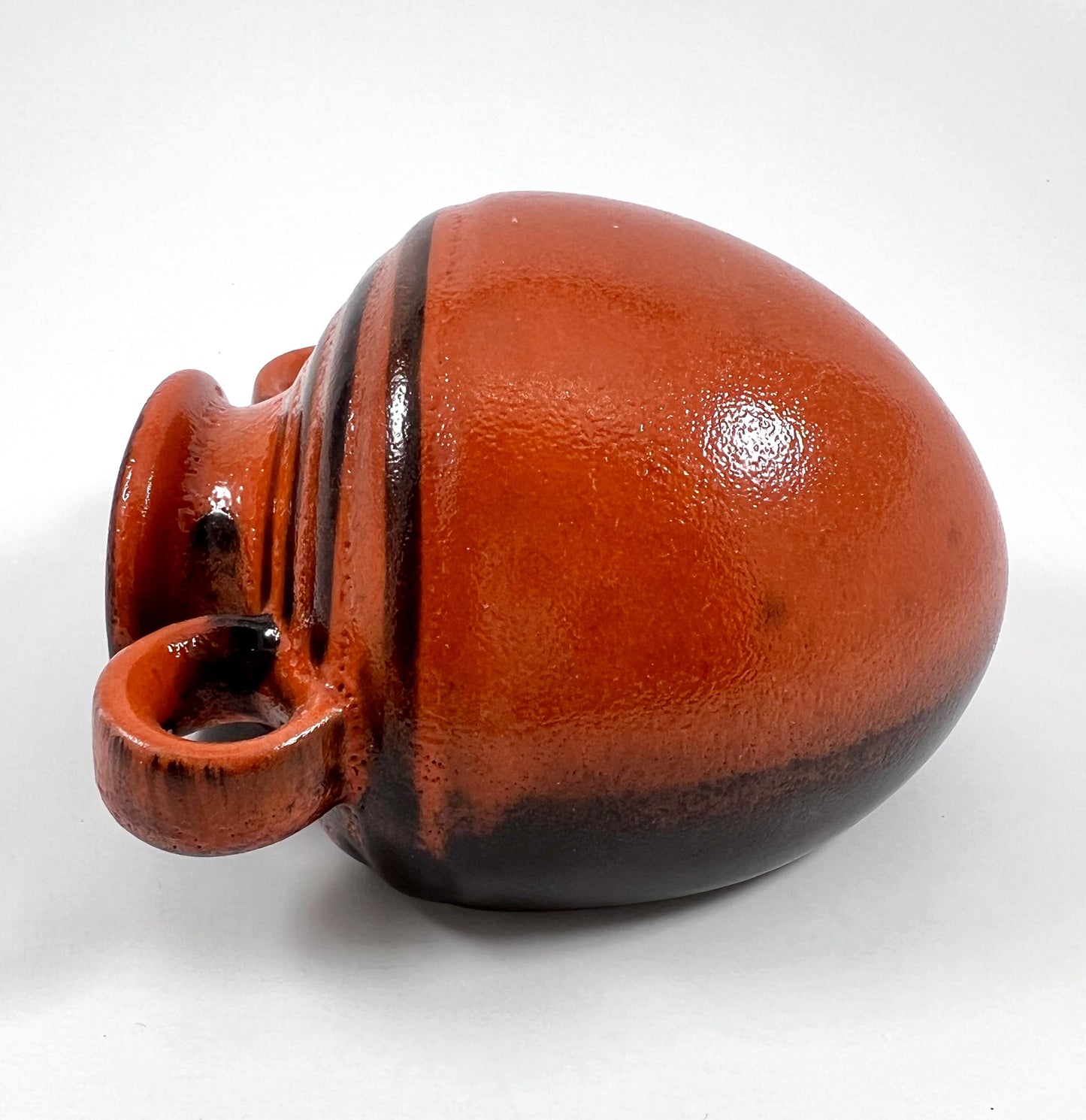 German Wall Pocket, Fire Ember Orange Urn