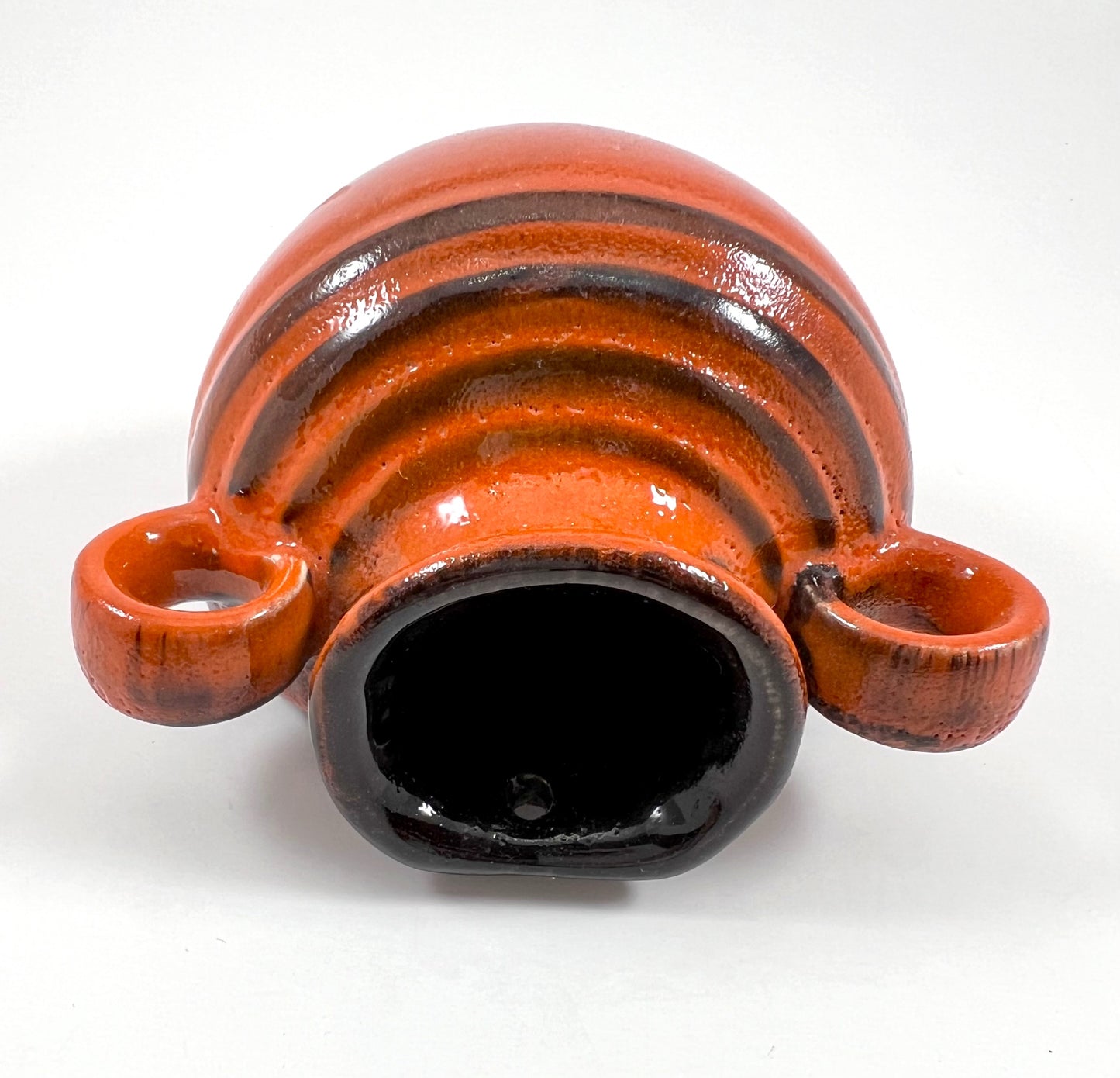 German Wall Pocket, Fire Ember Orange Urn