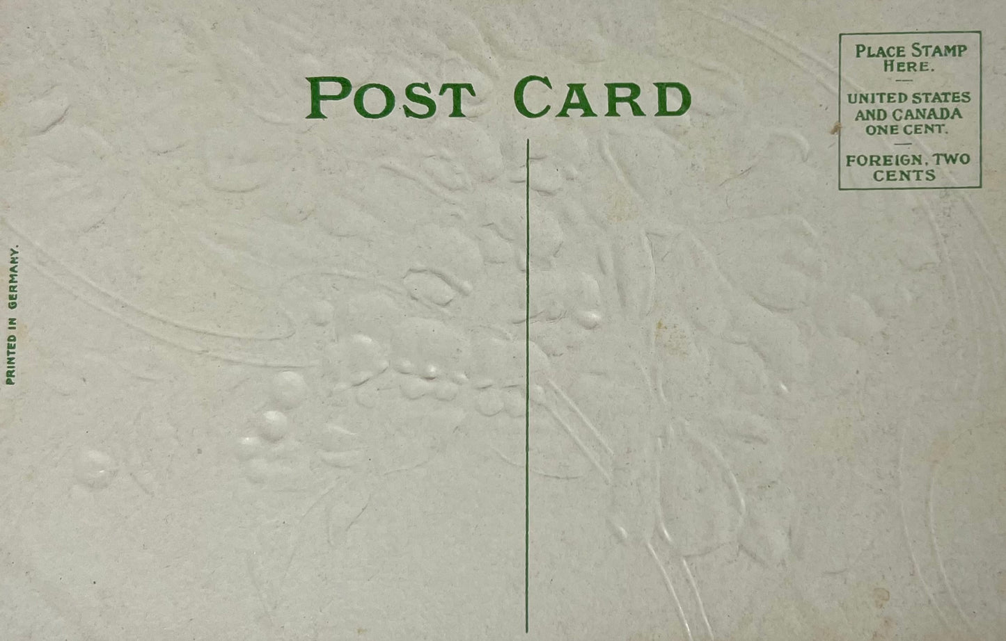 Violets and Lily of the Valley Embossed Flower Postcard, 1908 Edwardian Birthday Greetings