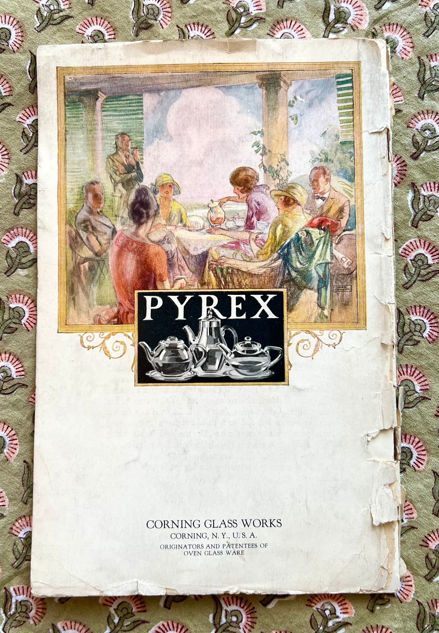 Pyrex Experts Book on Better Cooking, 1924 Recipe Booklet with Friends Promo