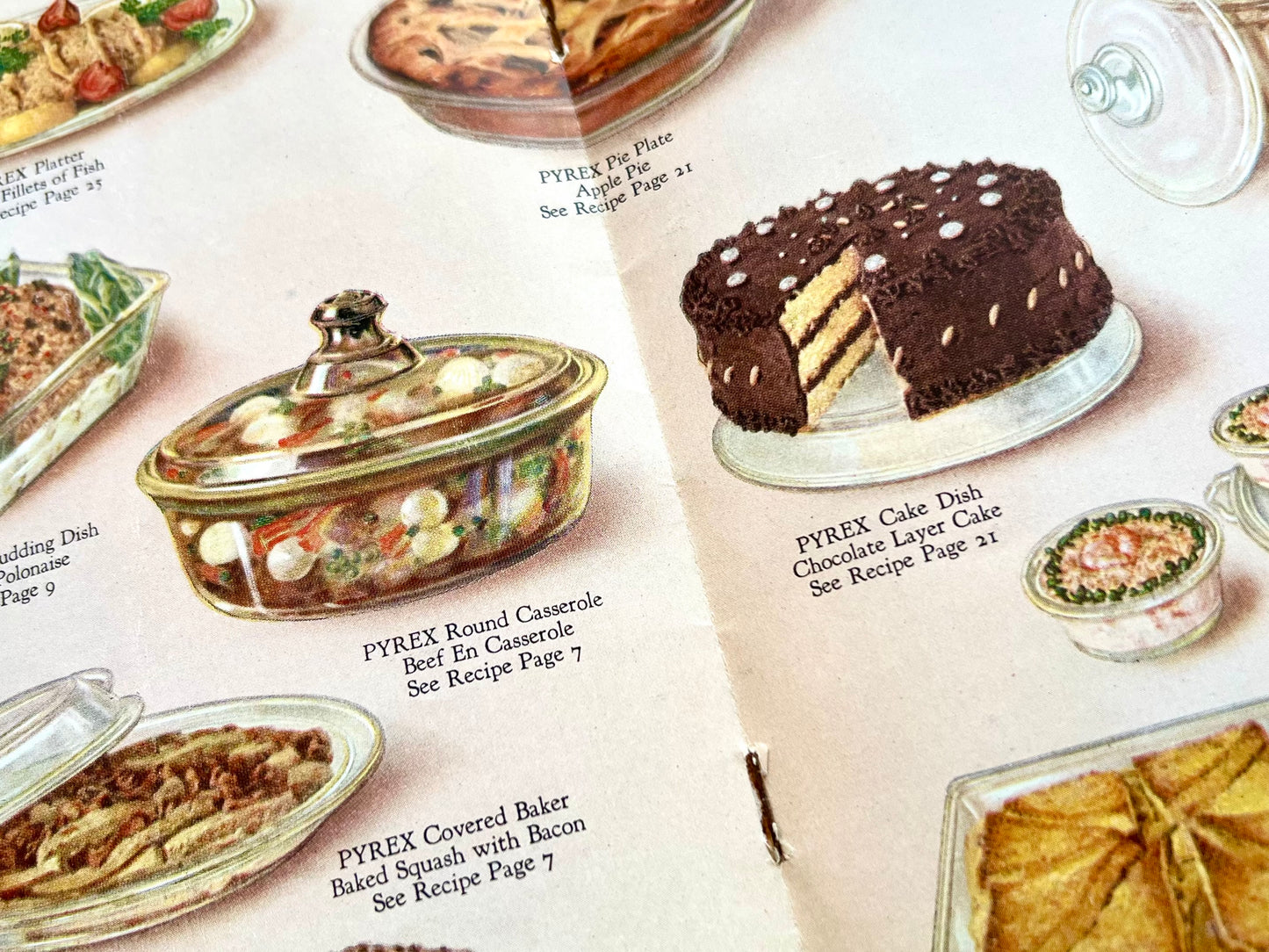 Pyrex Experts Book on Better Cooking, 1924 Recipe Booklet with Friends Promo