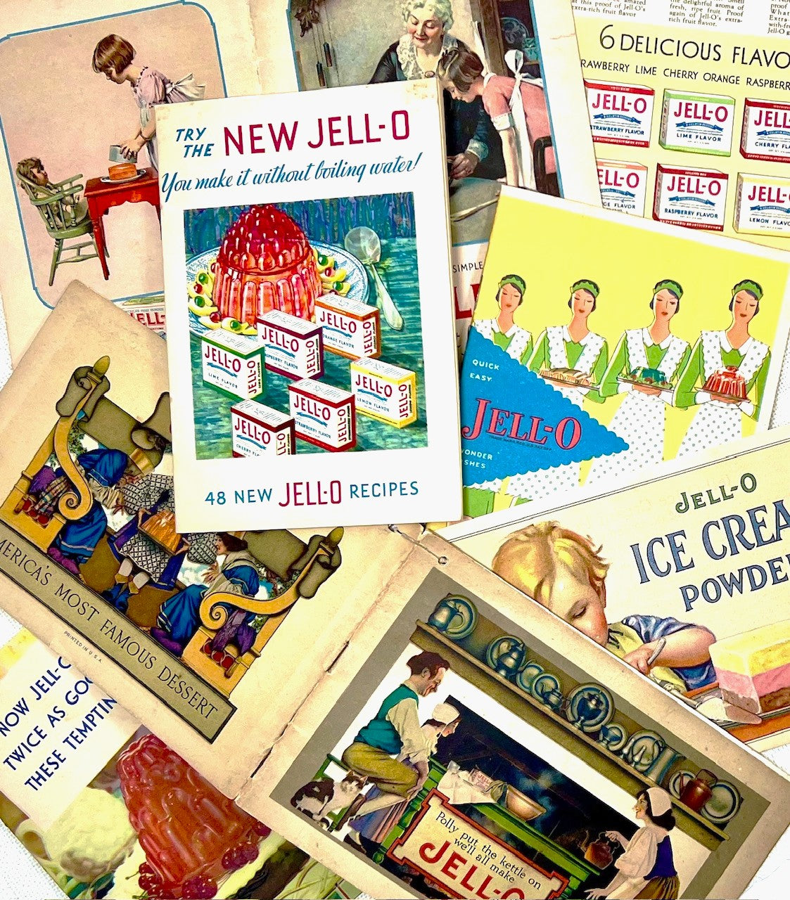 Jell-O Cookbooklet, 1930 Quick Easy Jell-O Wonder Dishes Recipe Booklet