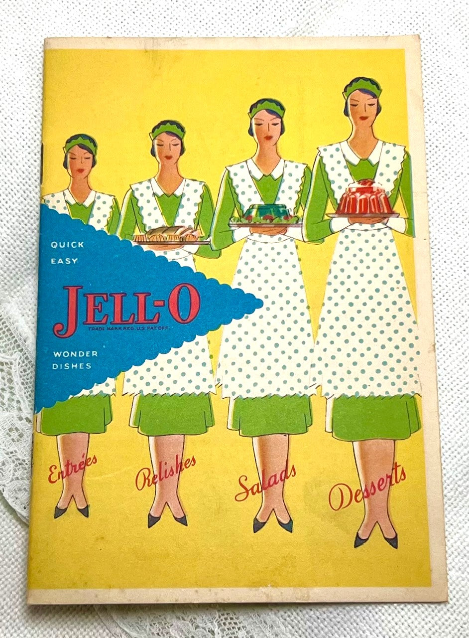 Jell-O Cookbooklet, 1930 Quick Easy Jell-O Wonder Dishes Recipe Booklet