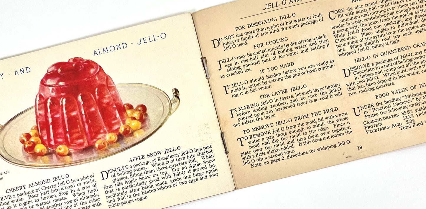 Jell-O Cookbook, George Washington Cover, 1926