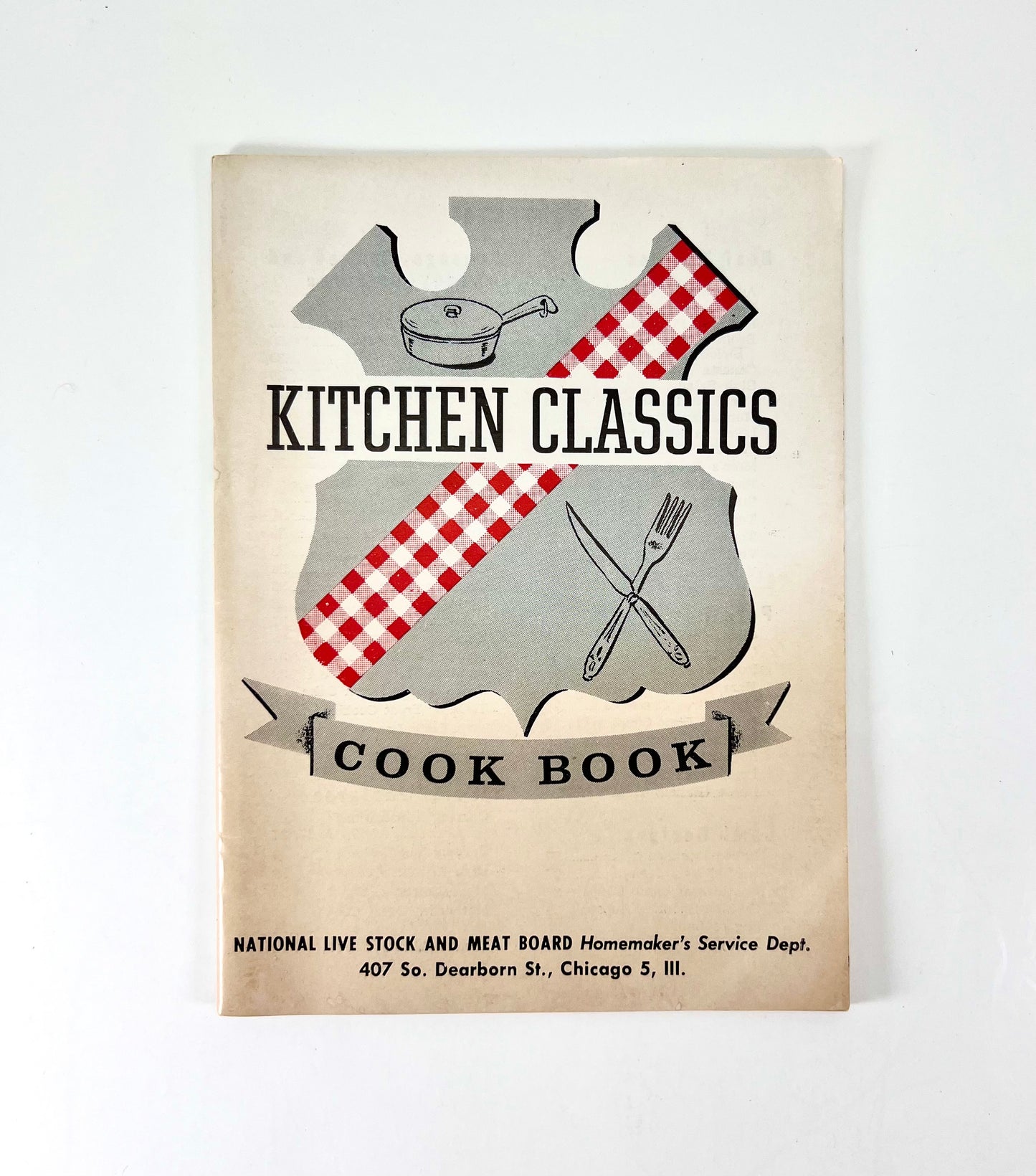 Kitchen Classics Cook Book, 1959 from The National Live Stock and Meat Board, WEEU Radio, and UGI Gas