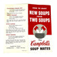 Campbell's Soup Recipe Pamphlet, How to Make New Soups from Two Soups, 1960s