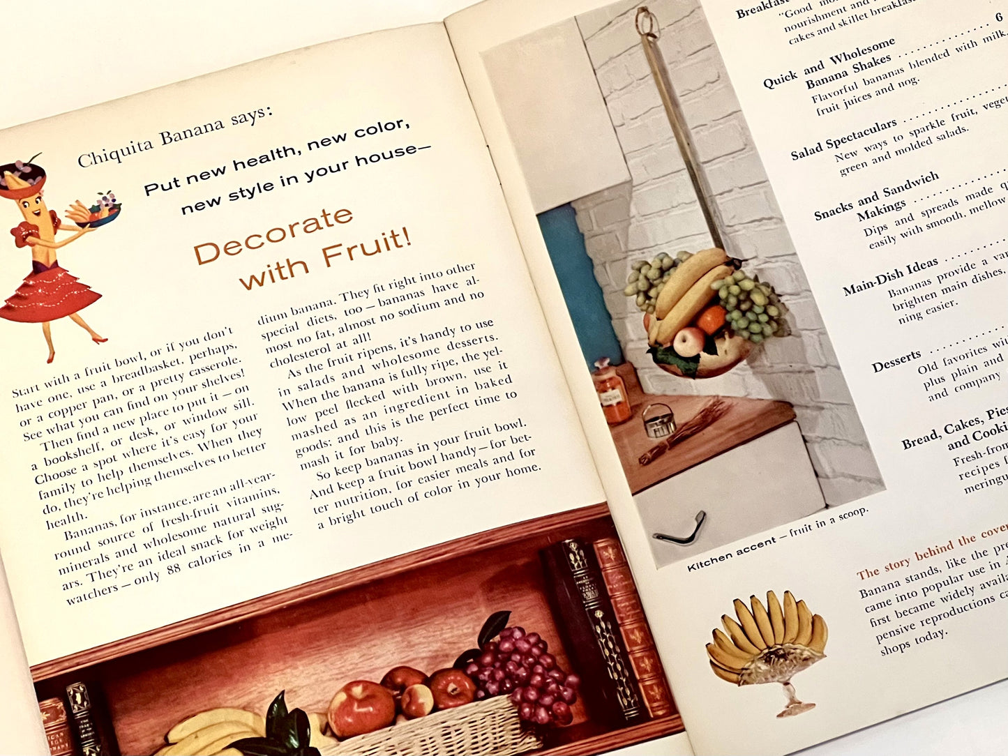 Chiquita Banana's Cookbook, Mid-century c. 1960