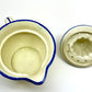 Grapevine Ceramic Reamer Juice & Pitcher, Blue and White, 1920s-1930s Japan