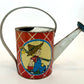 Child's Toy Watering Can, Ohio Art Tin Litho, Mid-century